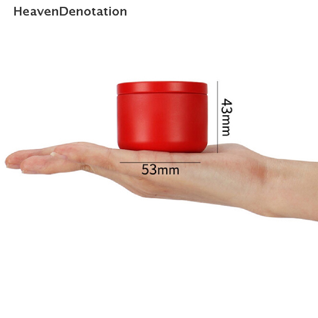 [HeavenDenotation] Wadah Kedap Udara Bau Bukti Aluminium Herb Stash Jar Metal Sealed Can Tea Jar HDV