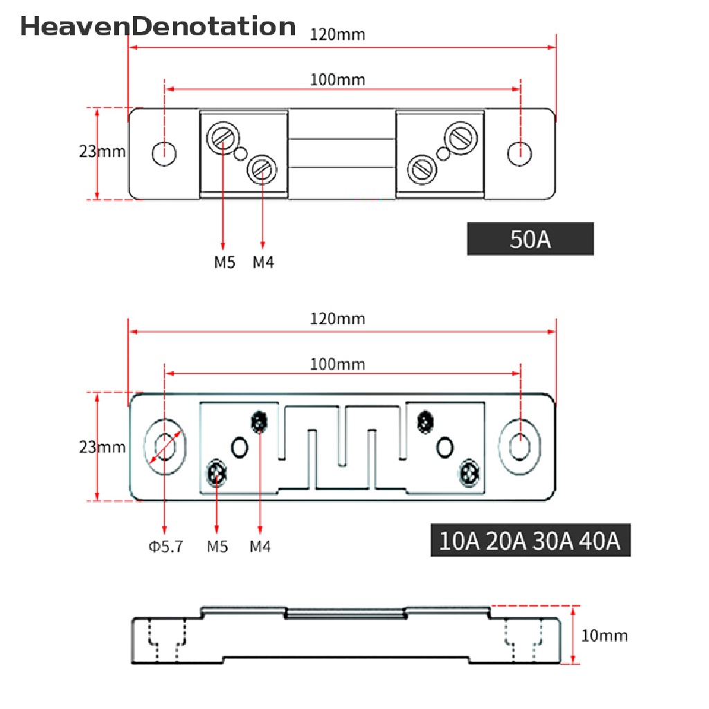 [HeavenDenotation] Shunt Eksternal JF-1 10A 20A 30A 50A 75mV Ammeter Shunt Untuk Voltmeter Digital DC HDV