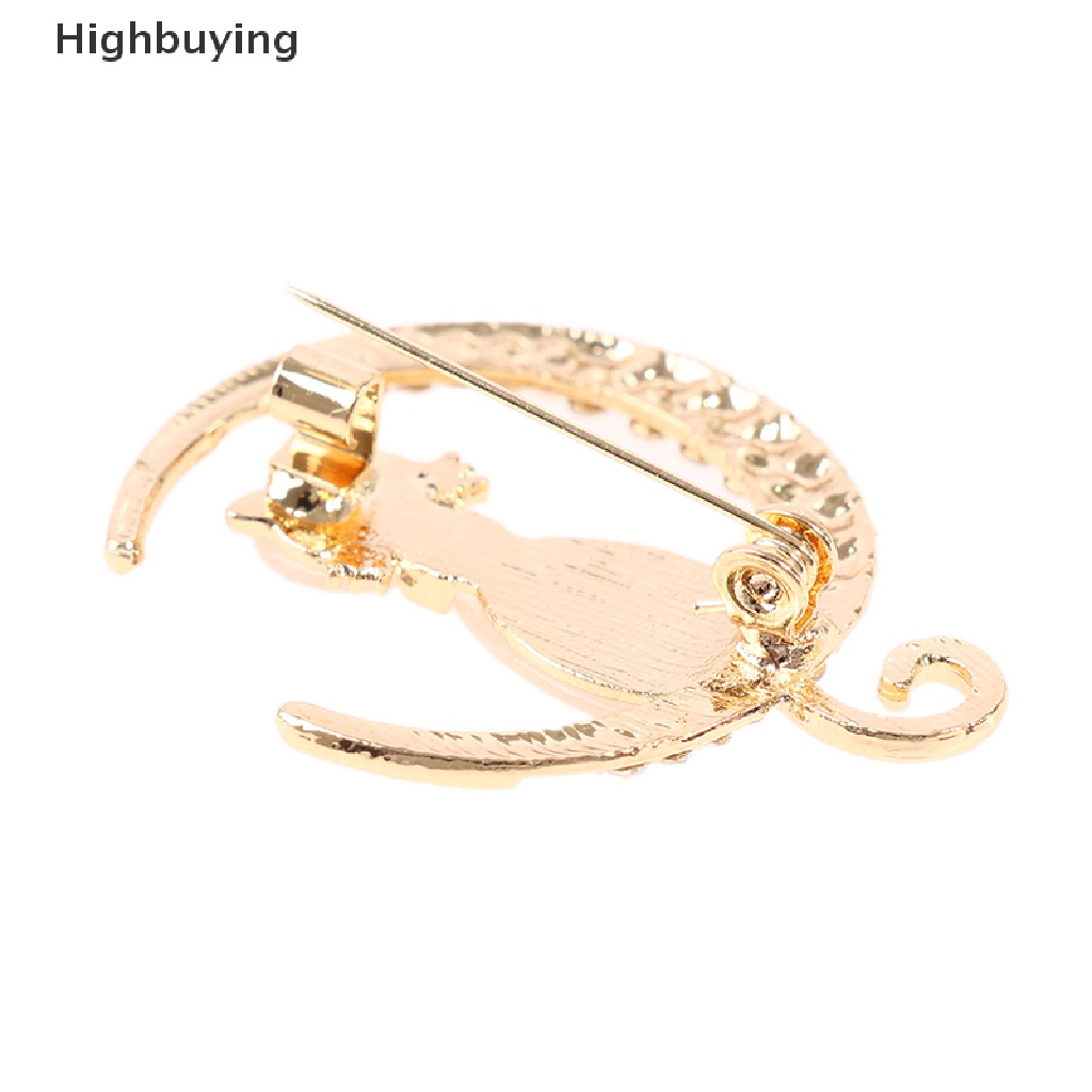 Hbid Bros Kucing Opal Berlian Imitasi Untuk Wanita Baroque Trendy Elegan Brooch Pin Hadiah Glory