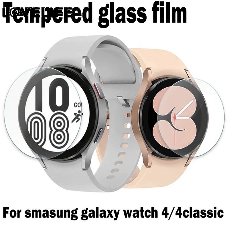 3pcs Paket HD Bening Anti Gores Film Pelindung Layar Tempered Glass Tahan Ledakan/Kompatibel Dengan Samsung Galaxy Watch4 40mm 44mm &amp; Samsung Galaxy Watch4 Klasik 42mm 46mm