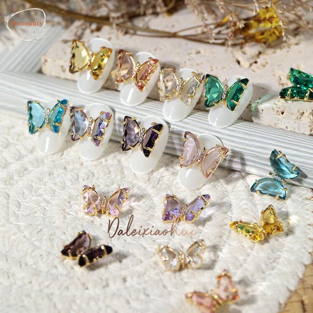 Mxbeauty 3D Nail Art Dekorasi Charms Stones Manicure Jewelry Sparkling Shiny Aksesoris Kuku Kristal Kerajinan