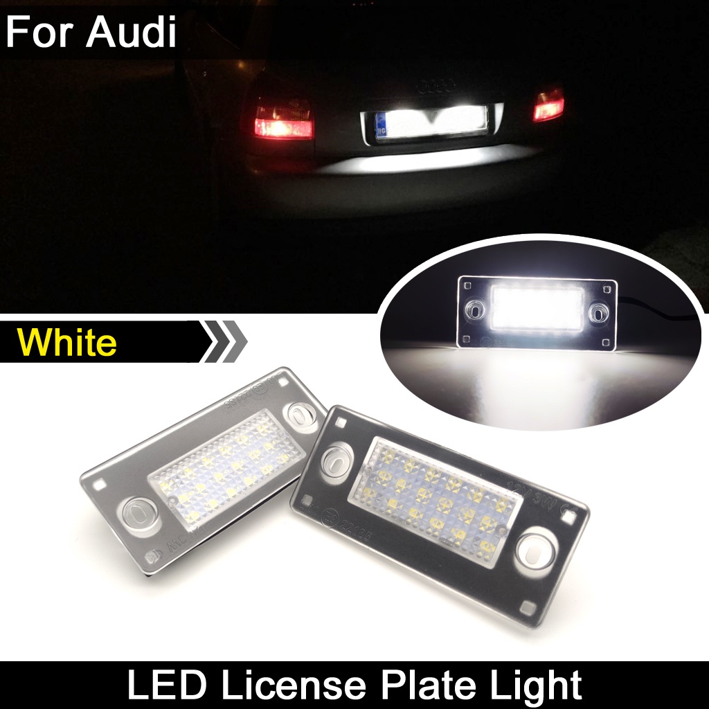 2pcs Lampu Plat Nomor Plat LED Putih Kecerahan Tinggi Lampu Untuk Audi A4/S4 avant 1999-2001 RS4 B5/A3 2001-2003