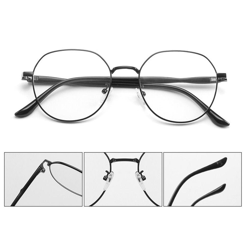 Populer Kacamata Anti Blueray Fashion Metal Clear Eyeglasses