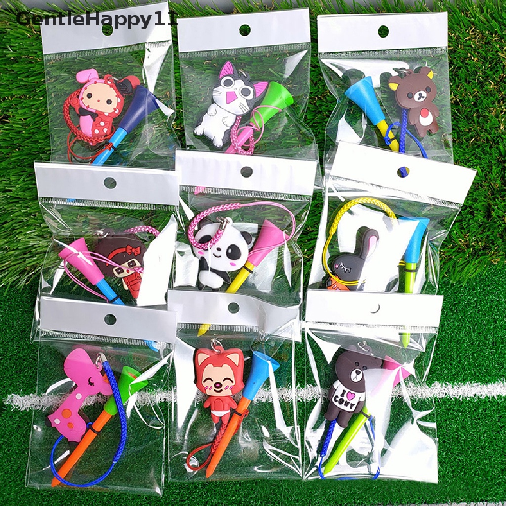 Gentlehappy 1Pc Rubber golf Tees Plastik golf Duduk Mencegah Kerontokan Dudukan Bola Dan Tali Kepang id