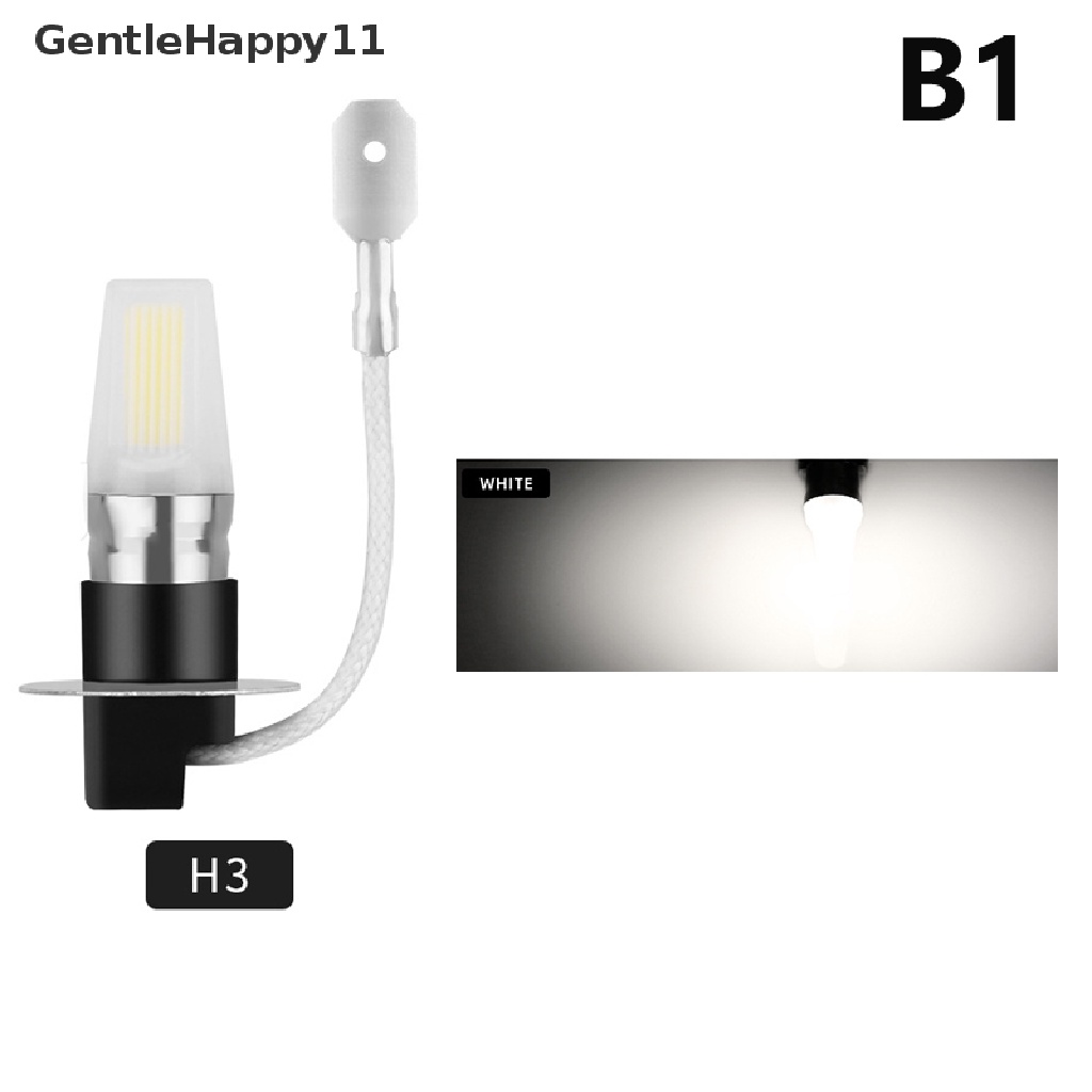 Gentlehappy Super Terang H1/H3 Lampu Kabut Depan Bohlam LED Mobil COB Light 12V 7warna Fog Light id