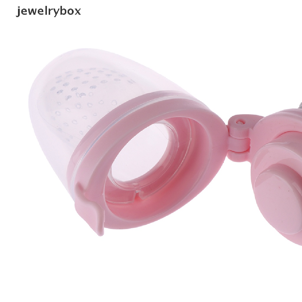 [jewelrybox] 1pc Teether silicone Dot Tempat Makan Buah nibbler feeder Untuk Butik Bayi