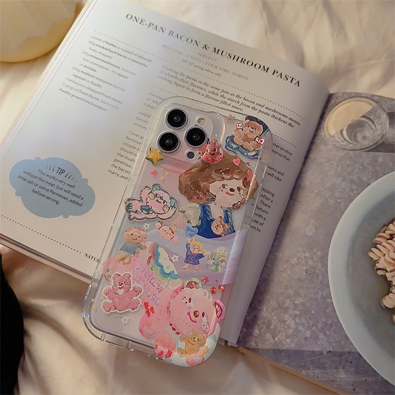 Cocok Untuk Iphone14 Pro Max iPhone Phone Case Airbag Protection Phone Case Kamera Tahan Guncangan Kompatibel Dengan Iphone13 13prm iPhone 11 7Plus 8Plus Xr XS 12 Pro Max 12mini 13mini Phone Case