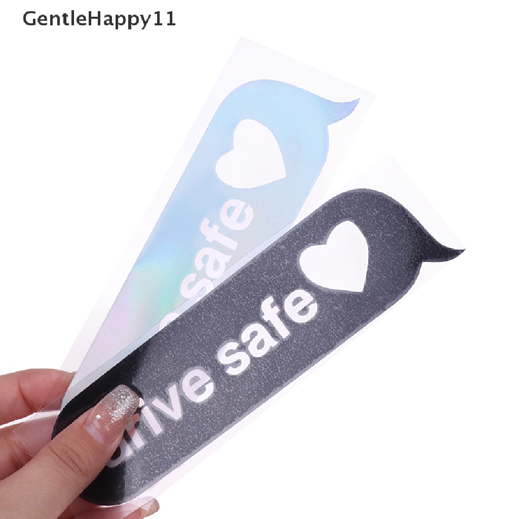 Gentlehappy 1Pc Drive Safe Tips Stiker Mobil Cermin Hias Tahan Air Decals Untuk Car id