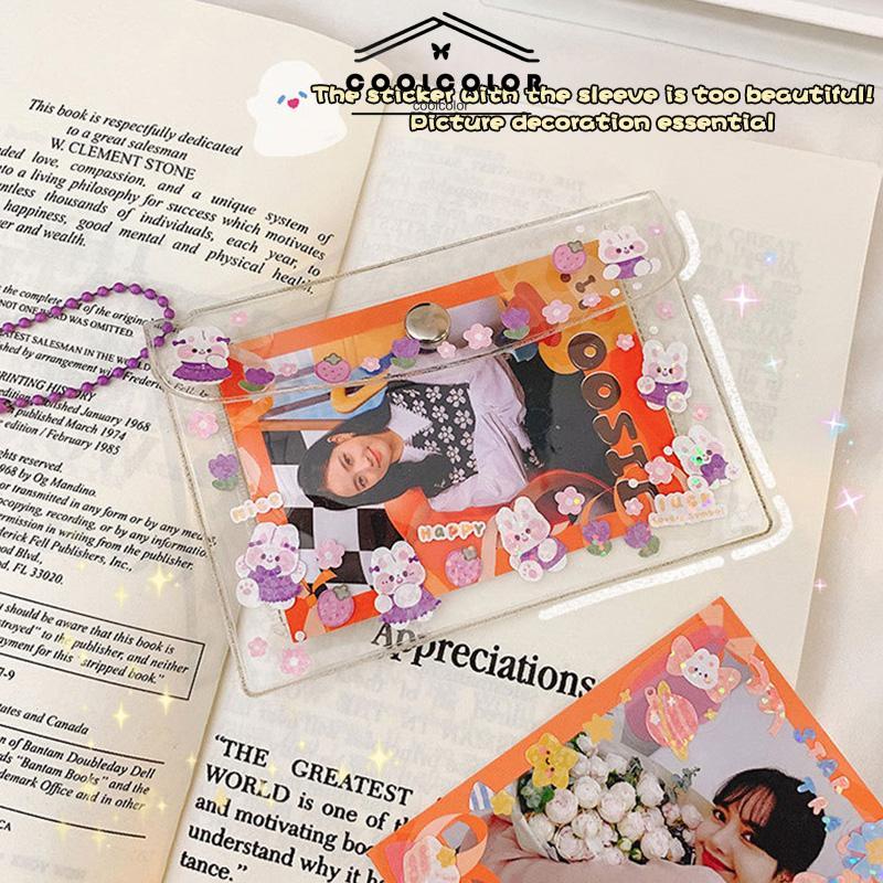 COD❤️Stiker Laser Kartun Pola Kecil Tahan Air Untuk DIY Bahan Scrapbook- cl