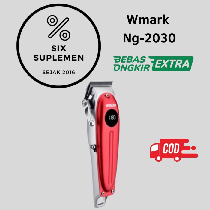 WMARK NG-2030 All Metal Professional Hair Clipper LED Digital Display