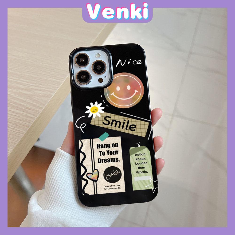 Case for iPhone 11 Soft TPU Glossy Black Candy Case Creative Collage Stickers Camera Protection Shockproof For iPhone 14 13 12 11 Pro Max 7 8 Plus X XR