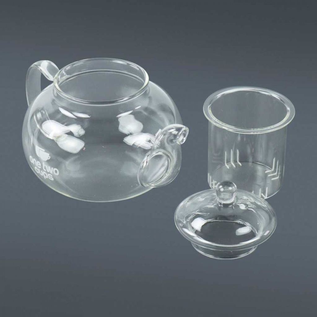Teko Kaca 400ml Pitcher Heat Resistant Teapot Japanese Style Infuser