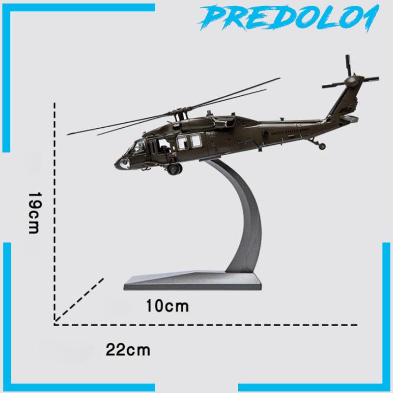 [Predolo1] Skala1per72 Pesawat Helikopter Diecast Model Aviation Airplane Koleksi