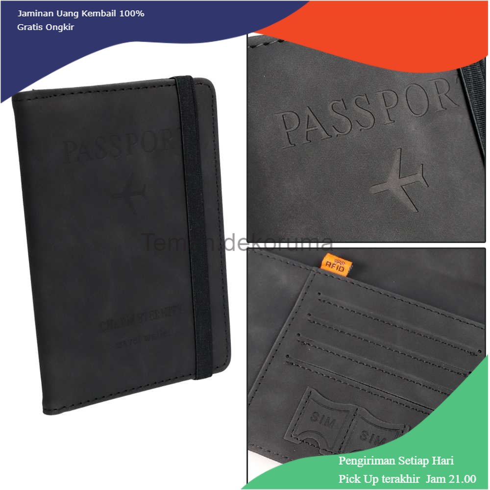 TD - RTG Andbana Dompet Paspor Cover Card Holder Travel Wallet RFID Blocking - YXY79