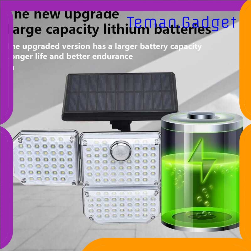 TG - LMP RUOCLN Lampu Dinding Solar PIR Sensor Waterproof 182 LED Cool White - RCN182