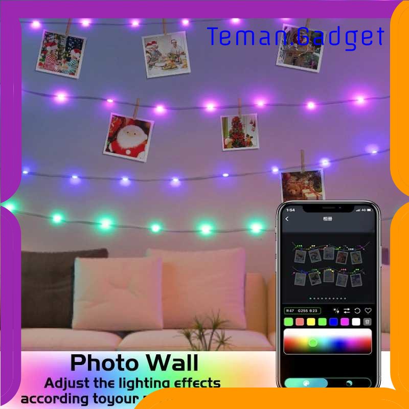 TG - LMP FLOVE Lampu Hias String Lights RGB Smart Bluetooth with Remote Control - FL22