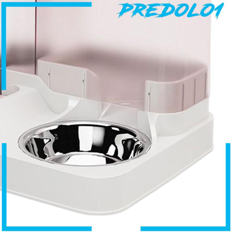 [Predolo1] Dispenser Air Anjing Otomatis Tempat Makan Kucing Praktis Anti Rebah Piring Anjing