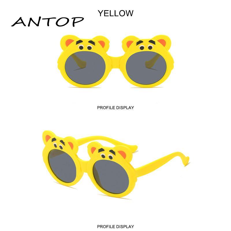 [Toserba] Nyaman Tidak Mencubit Wajah Sun Shading Trend Fashion Beruang Silikon Lembut Polarized Sunglasses