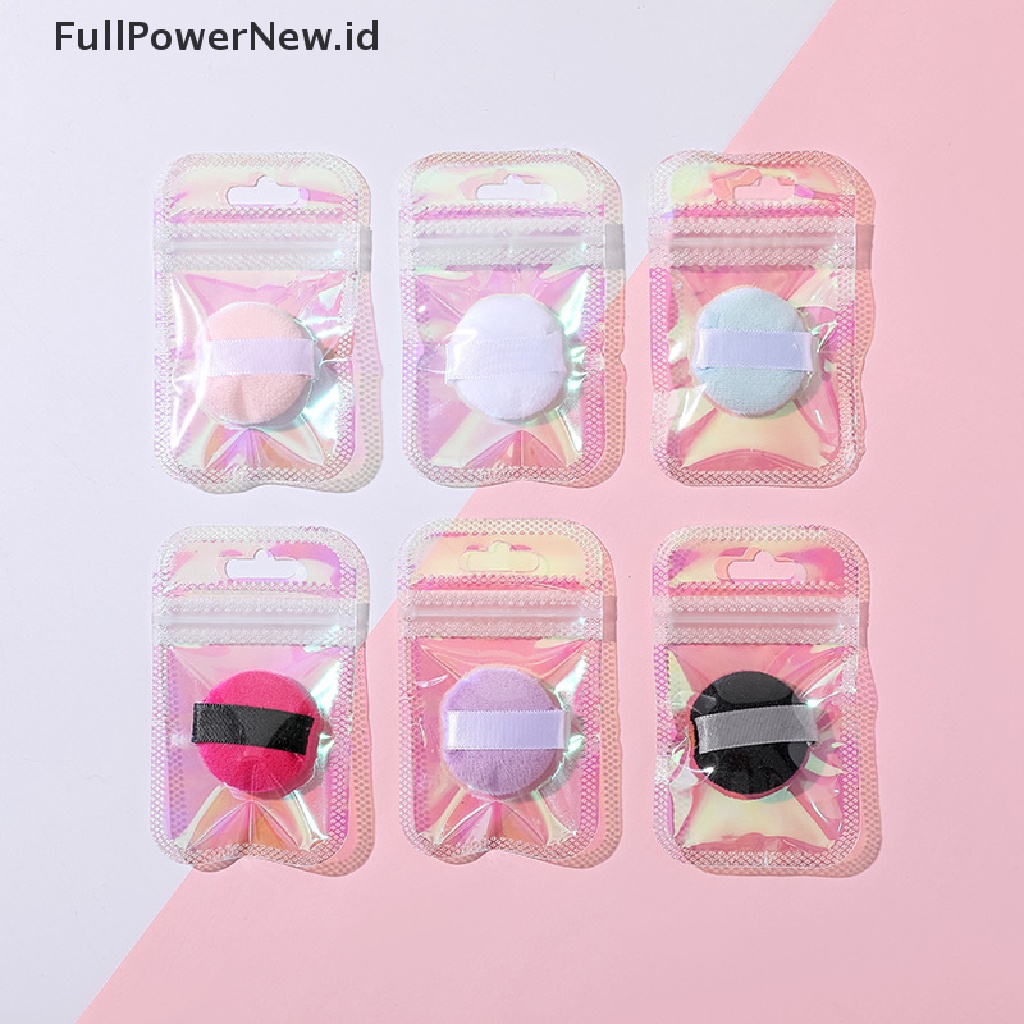 Power3 /4/6Pcs Mini Powder Puff Foundation Kecantikan Wajah Makeup Sponge Alat Kosmetik ID