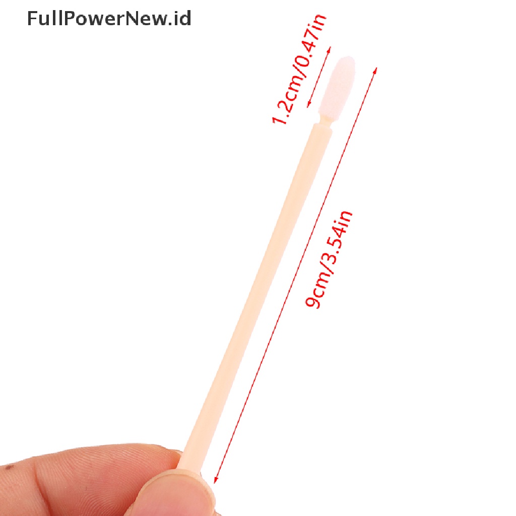 Power 100pcs Kuas Bibir Sekali Pakai Tongkat Kilap Aplikator Makeup Alat Kosmetik ID