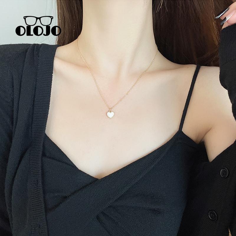 【COD】Alloy Love Kalung Wanita Cahaya Desain Mewah Rasa Aksesoris Serbaguna