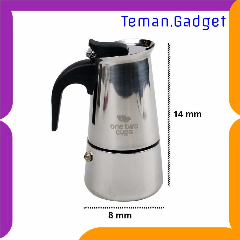 TG - DPR One Two Cups Espresso Coffee Maker Moka Pot Teko 100ml 2 Cup - Z20