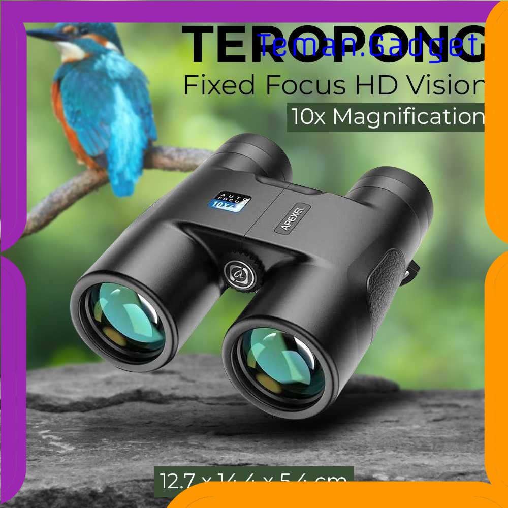 TG - OLR APEXEL Teropong Binoculars Fixed Focus HD Vision 10x42 - APL-RB10X42A