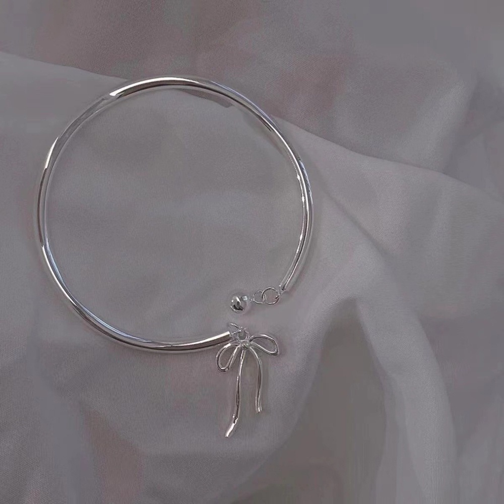 Ins Ikatan Simpul Bell Liontin Gelang Gadis Manis Gaya Putri Adjustable Bangle Jewelry