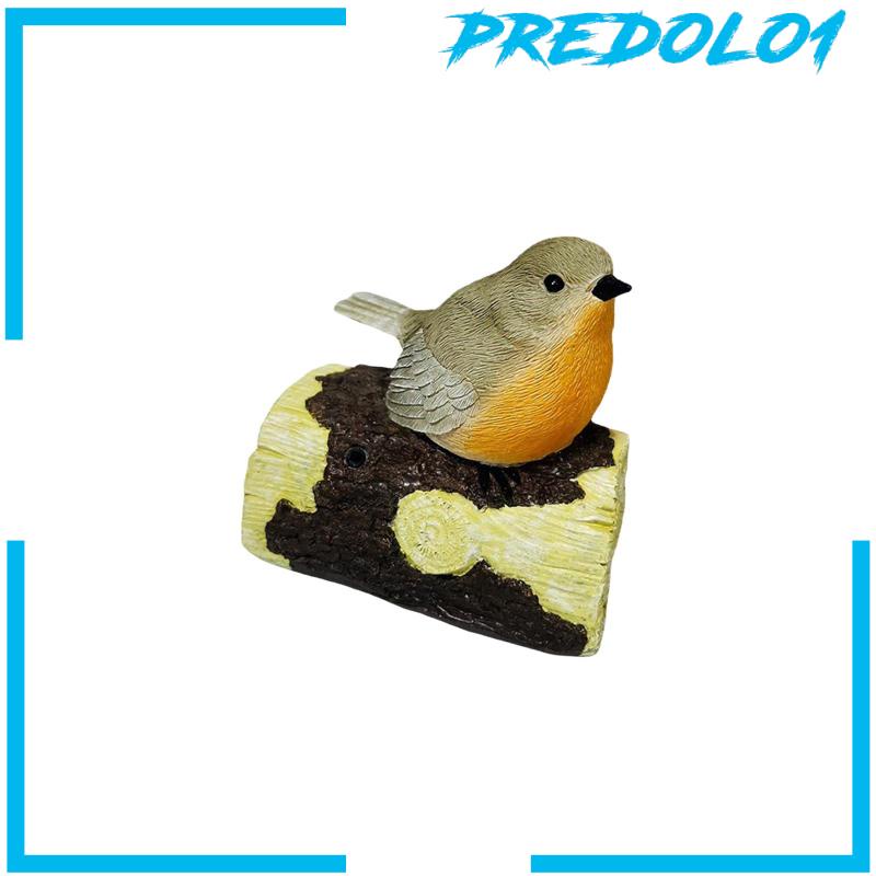 [Predolo1] Patung Ornamen Burung LED Patung Dekorasi Patung Burung Untuk Teras Rumah Bonsai