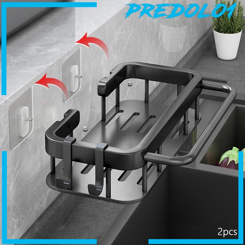 [Predolo1] Sink Caddy Utensil Storage Holder Tempat Dispenser Sabun Tempel Dinding Atau Wastafel