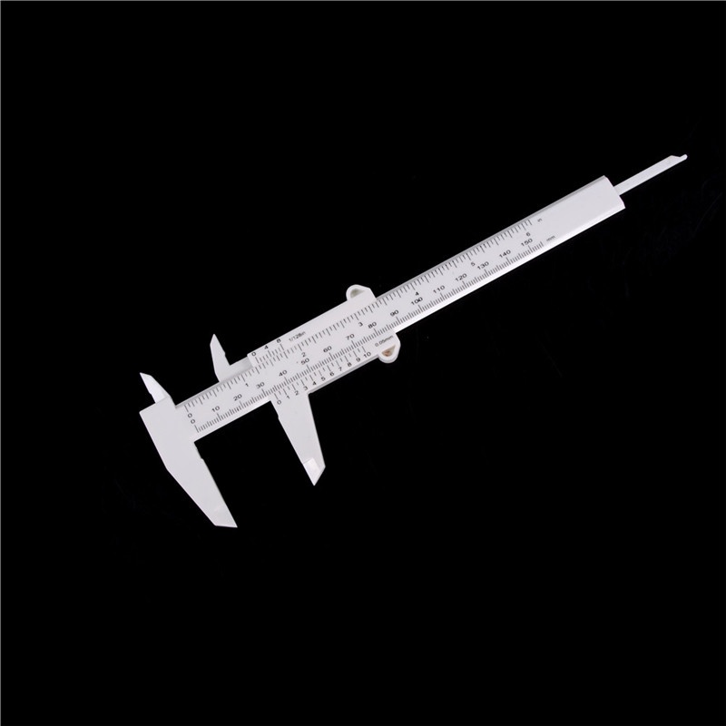 Deid 6inch 150mm Penggaris Plastik Sliding Gauge Vernier Caliper Alat Ukur Perhiasan Martijn