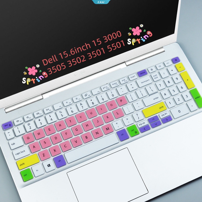 Pelindung Keyboard Laptop Bahan Silikon Anti Air Dan Debu Untuk Keyboard Dell 15.6inch 15.3000 3505 3502 3501 5501 [ZK]