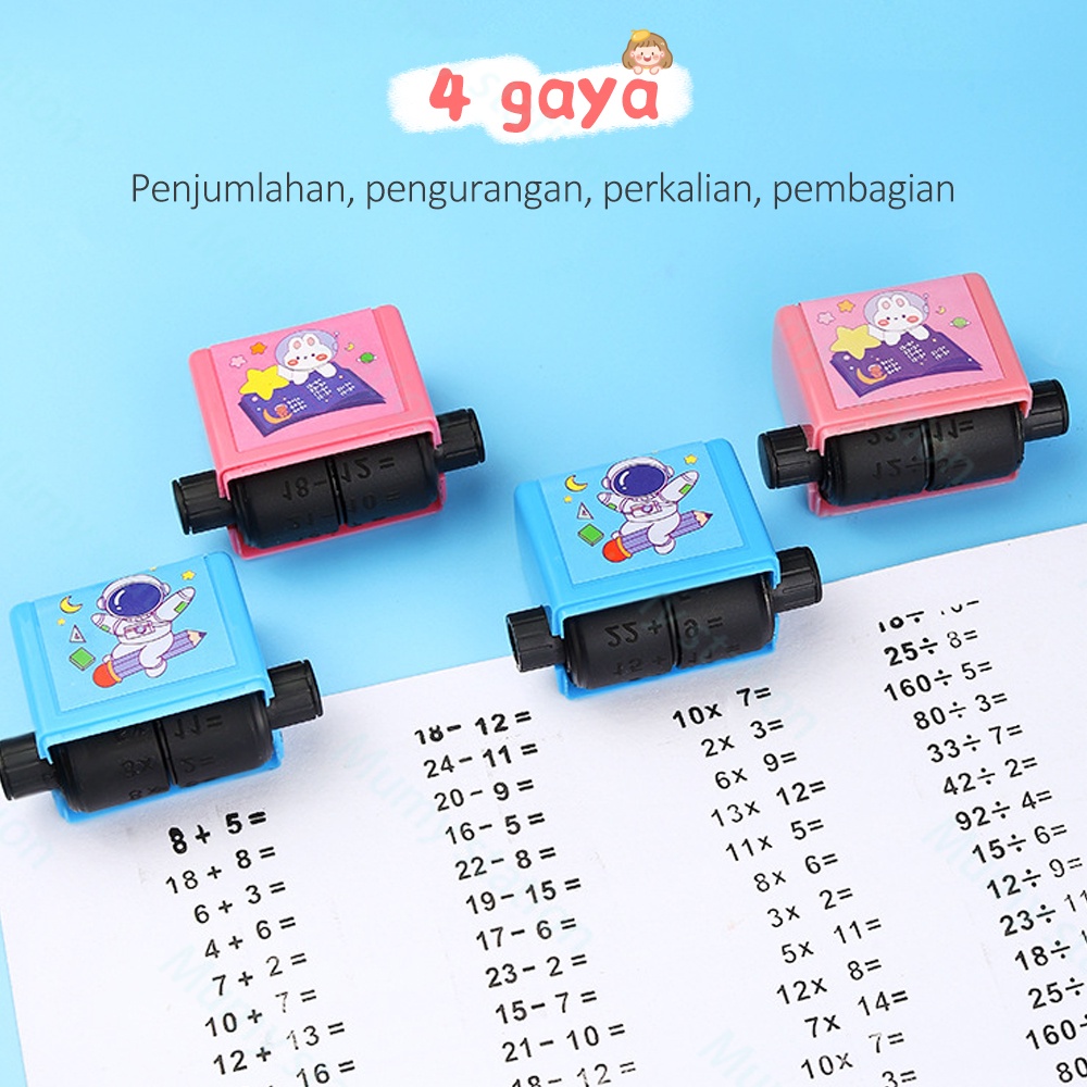 Mumystation Alat Edukasi Belajar Anak Model Stampel Perkalian Matematika Angka Berhitung