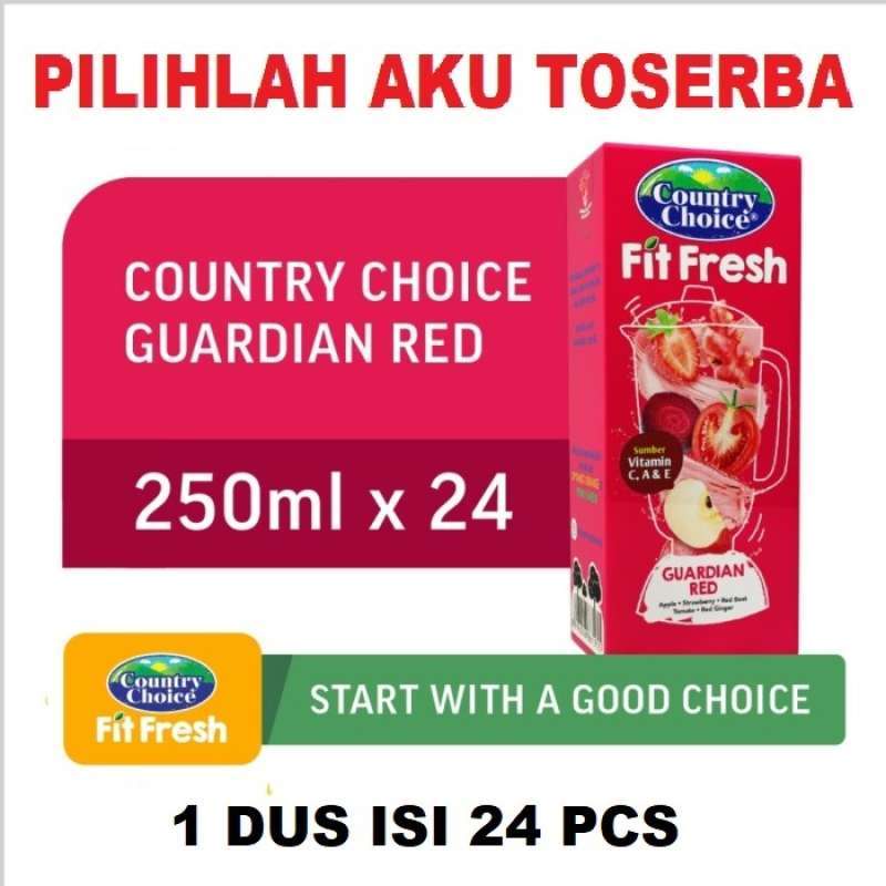 Country Choice Fit Fresh GUARDIAN RED 250 ml - ( HARGA 1 DUS ISI 24 pcs )