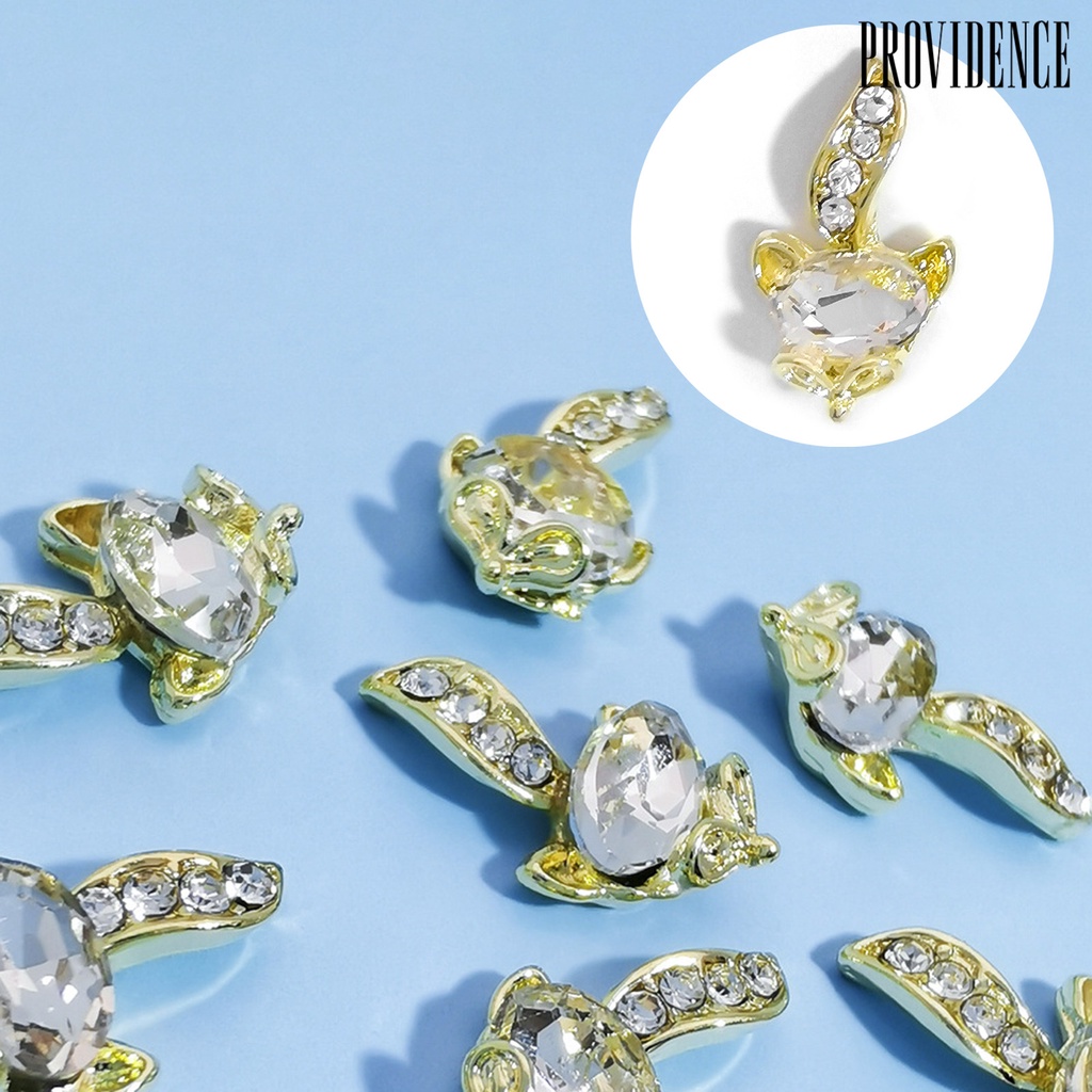 Providence Dekorasi Kuku Bentuk Kreatif Efek Visual Mengkilap Berkilau Desain Mutiara Imitasi Aplikasi Lebar Paduan Tahan Luntur 3D Nail Art Charms Manicure Jewelry Perlengkapan Kuku