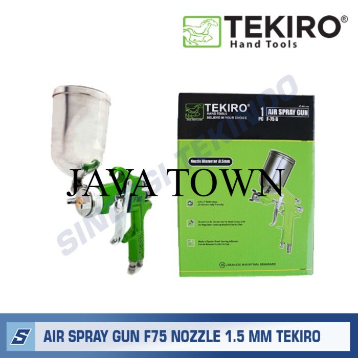Sale Semprotan Cat Tabung Atas F75 Nozzle 1.5mm - TEKIRO Spray Air Gun F75G GHN240