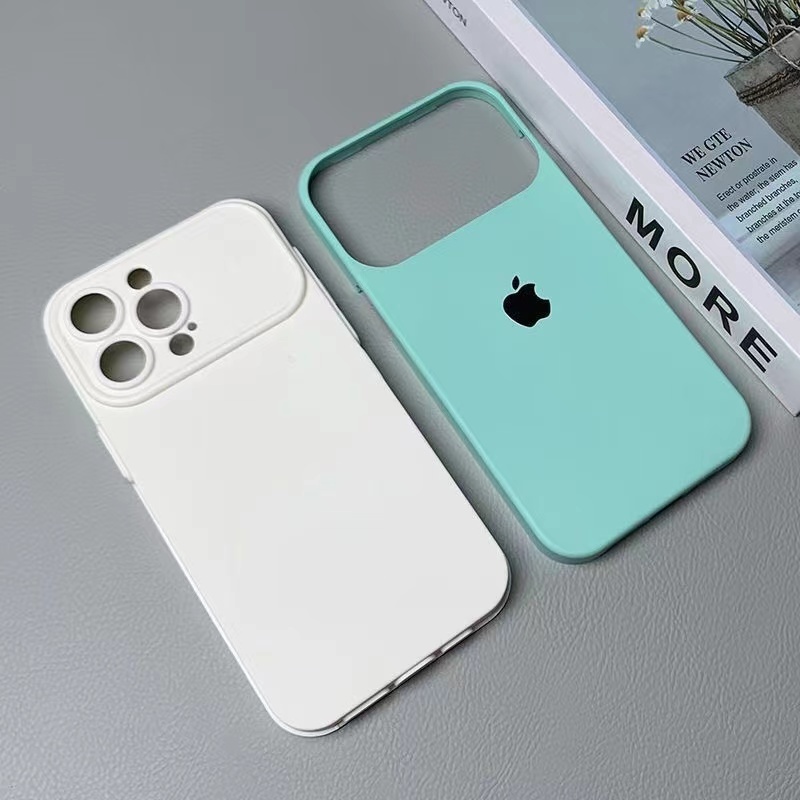 IPHONE Casing Silikon 2in1 Jendela Besar Cocok Untuk Iphone14 13 12 11 Pro X XS Max XR 14Plus Soft Case Anti Jatuh