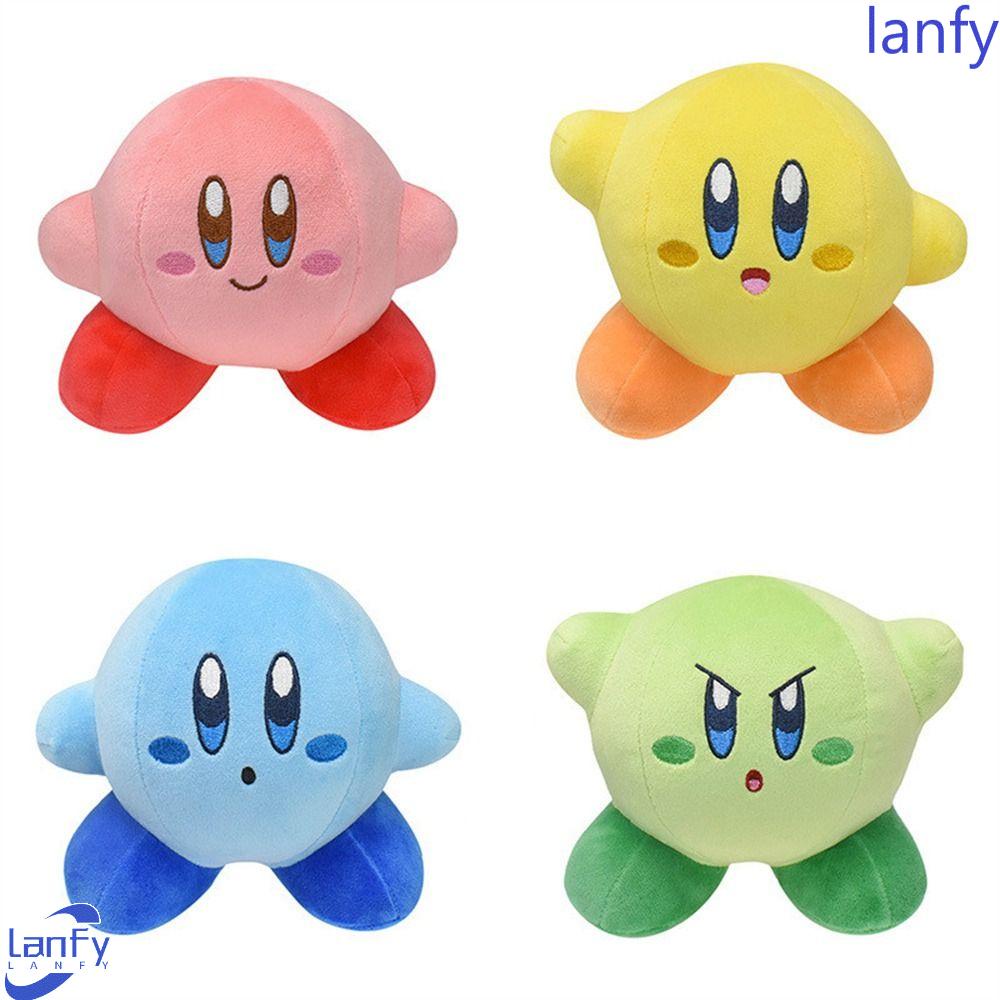 Lanfy Star Kirby Plush Doll 15cm Kawaii Hadiah Ulang Tahun Natal Peluche Lembut Kirby Boneka Mainan