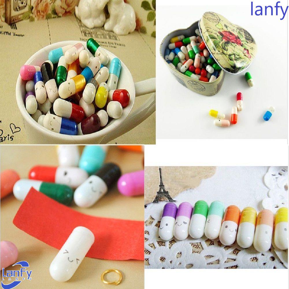 [Bayar Di Tempat] 50Pcs Pil/Kapsul+Surat Cinta Aneka Warna Gaya Korea untuk Hadiah