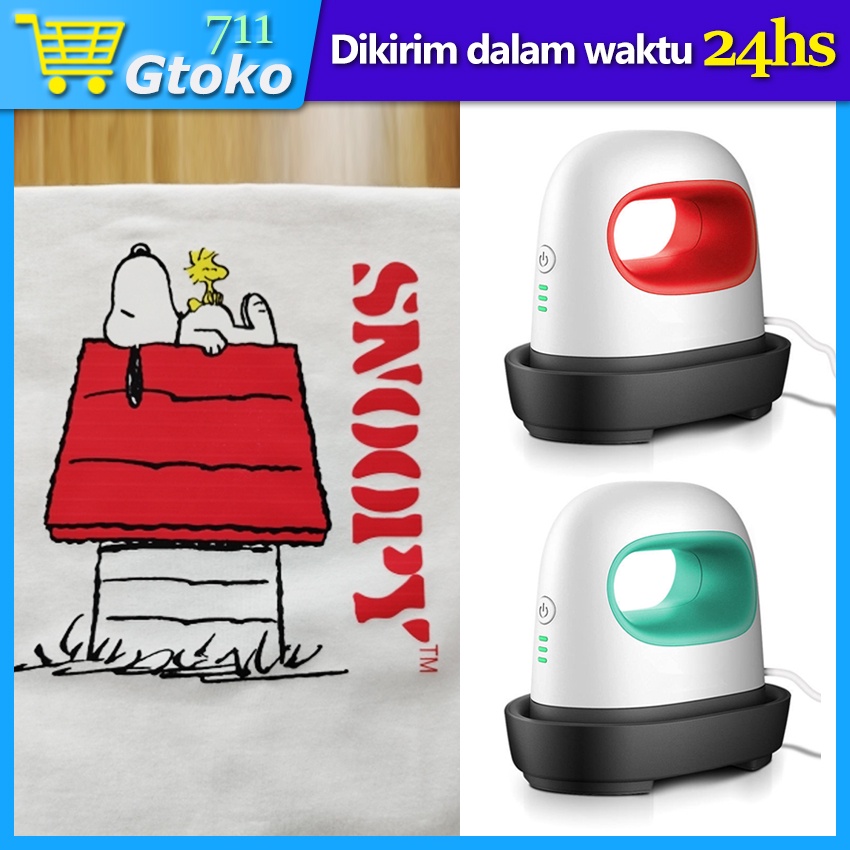 Mesin Press Sablon Kaos Logo Topi Heat Press Mini Transfer Sablon DIY