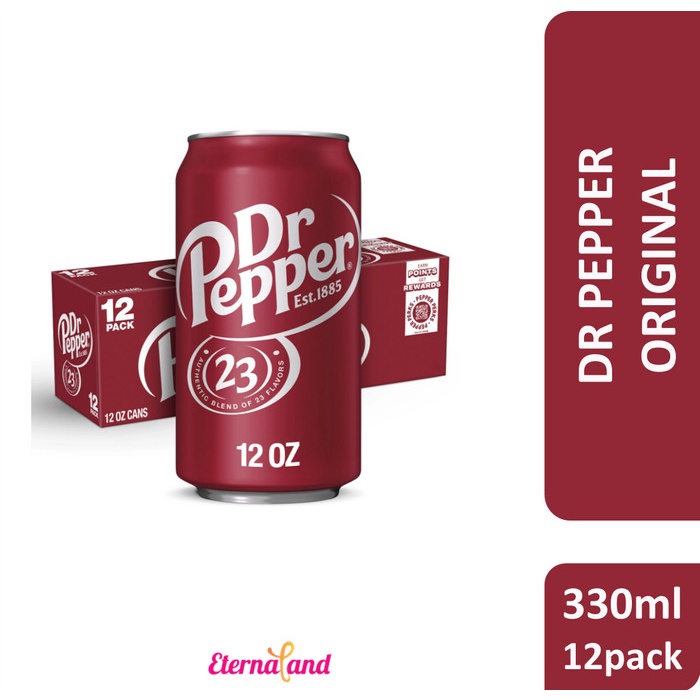 

Dr Pepper Soft Drink - minuman soda import 1 dus - Original