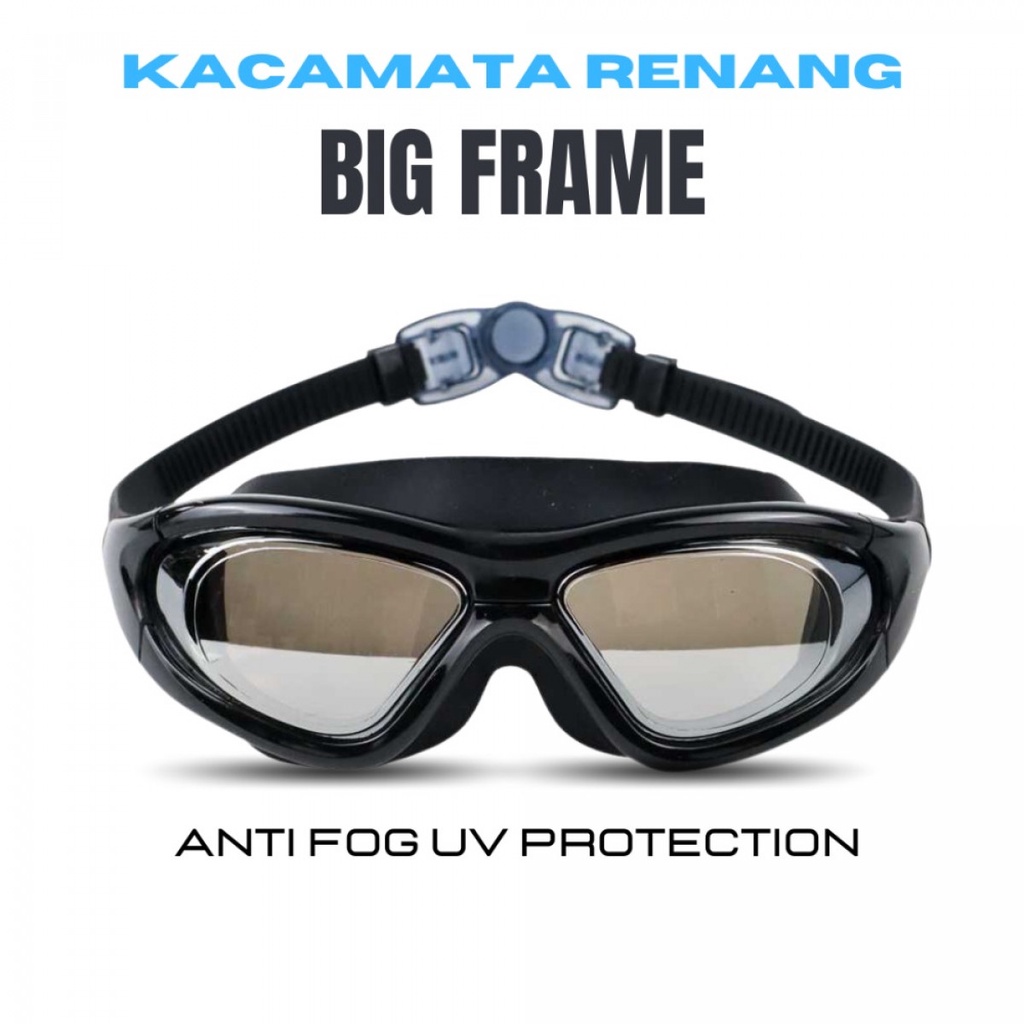 Ruihe Kacamata Renang Big Frame Anti Fog UV Protection