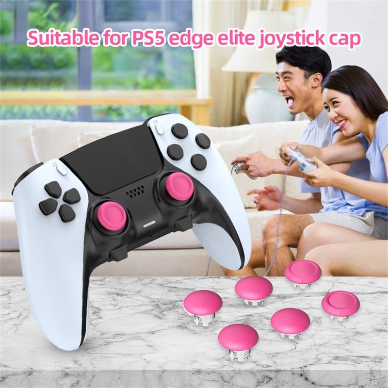 Vivi 6Pcs Thumbstick Grips Caps Joystick Rocker Cover Untuk PS5 Edge Elite Joystick Gamepad Joystick Grip Controller Acces