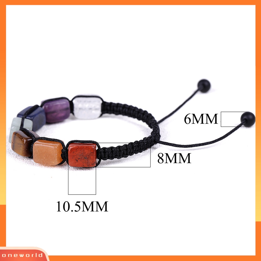 [EONE] Gelang Couple Handmade Tahan Jatuh Tidak Luntur Adjustable Non-scattered Unisex Beads Knotted Woven Yoga Bracelet Rumah Supply