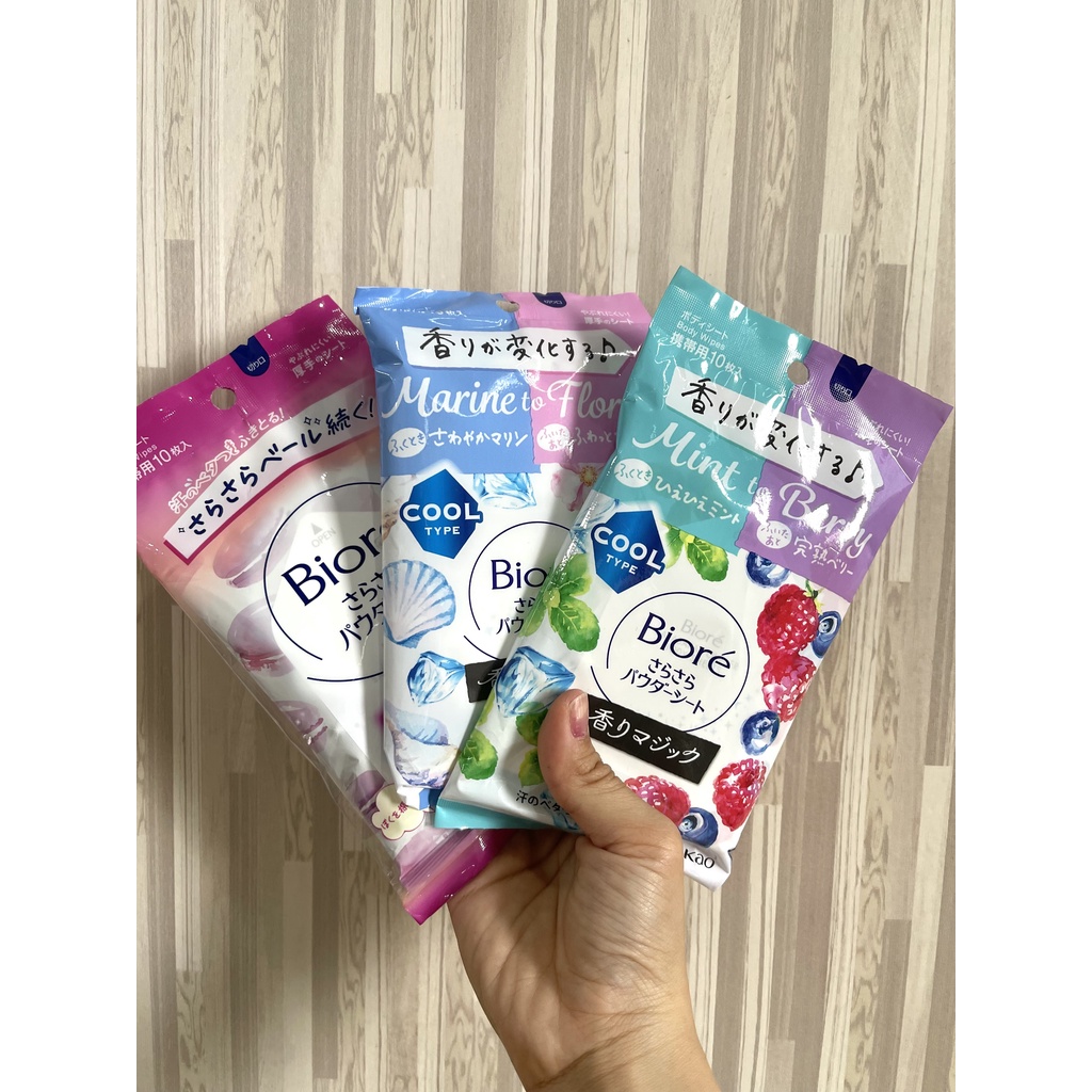 Biore Body Wipes Tisu Basah Tisu Badan Biore Tisu Badan Jepang isi 10 pcs