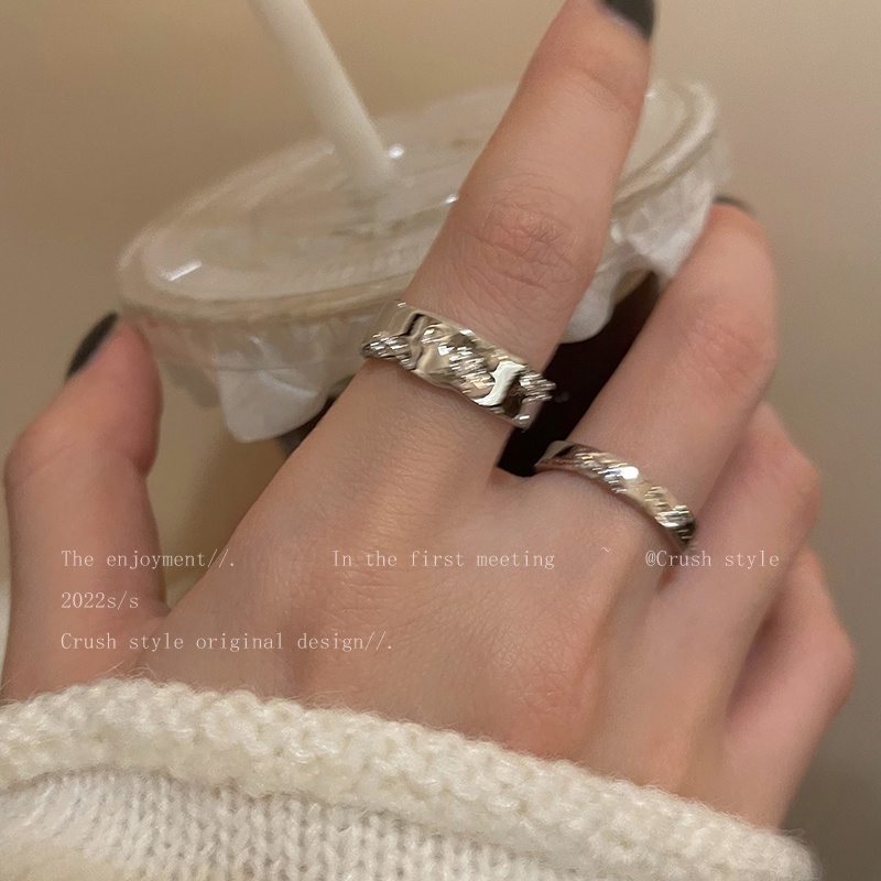 Yeezii Opal Kristal Zirkon Cincin Set Fashion Hati Kupu-Kupu Bunga Pembukaan Yang Dapat Disesuaikan Rings Untuk Aksesoris Perhiasan Wanita