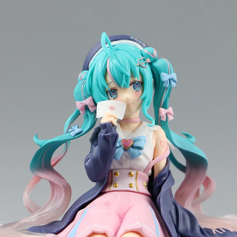 Patung Manga Penyanyi Anime Hatsune Miku Virtual Terbaru Hatsune Miku Pvc Action Figure Kawaii Model Mainan