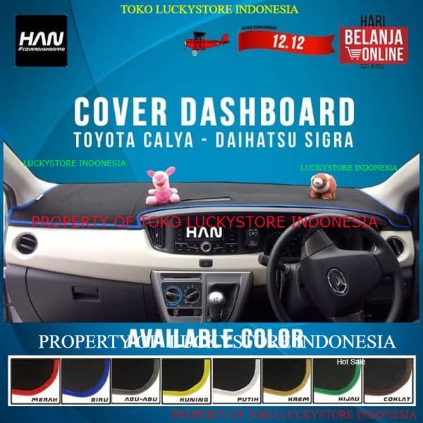 Alas Dashboard Cover Toyota Calya Daihatsu Sigra 2016 - 2021 l Aksesoris Dasboard l
