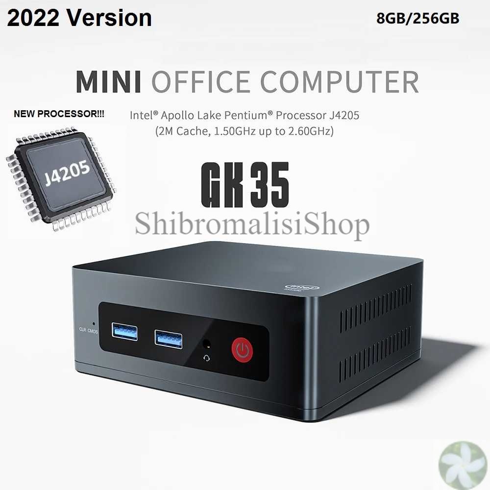 BEELINK GK35 Mini PC - RAM 8GB ROM 256GB - New Intel Apollo Lake J4205