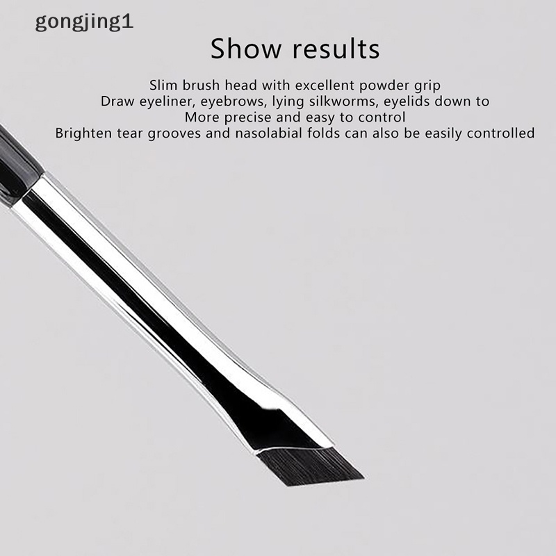 Ggg Upgrade Blade Eyeliner Brush Sikat Alis Datar Sudut Halus Ultra Di Bawah ID